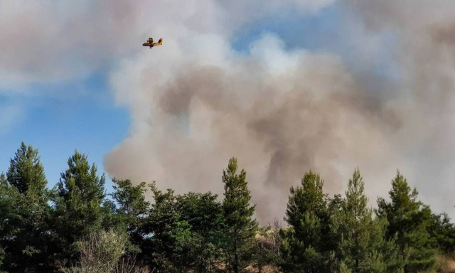 Φωτιά ΤΩΡΑ στους πρόποδες της Πάρνηθας 