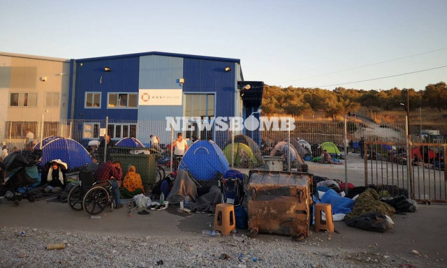 Μόρια: «Όχι» στην εγκατάσταση προσφύγων και μεταναστών στον Καρά Τεπέ