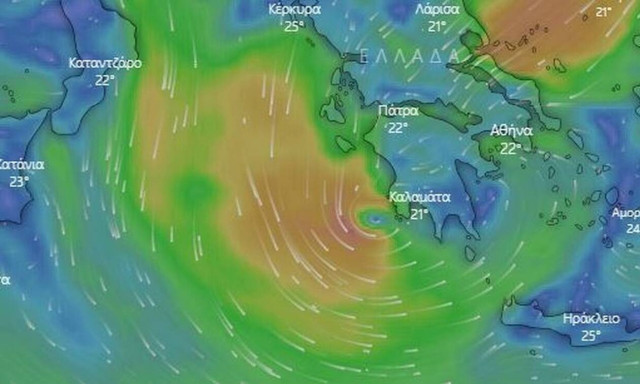Κακοκαιρία «Ιανός»: LIVE η πορεία του μεσογειακού κυκλώνα