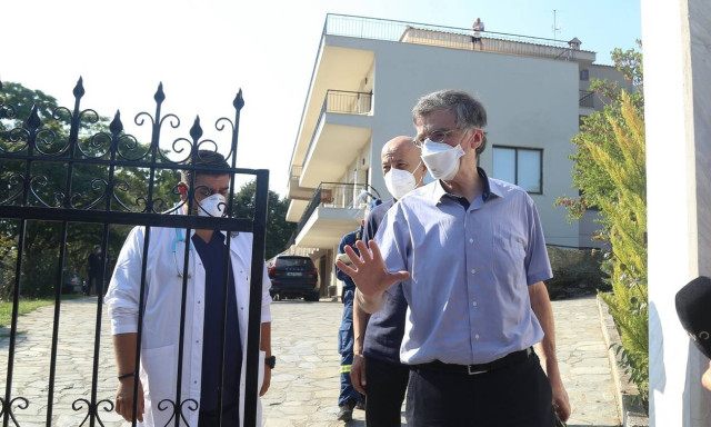 Meeting with Dr. Tsiodras on containing spread of Covid-19 on Mount Athos