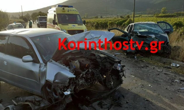 Τραγωδία στη Νεμέα: Φρικτό τροχαίο με ένα νεκρό και οκτώ τραυματίες (pics)