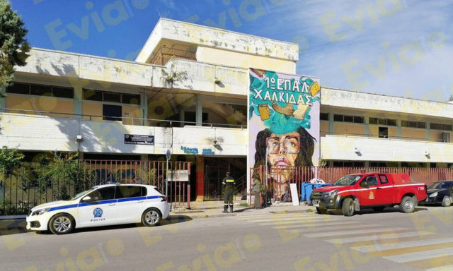  Χαλκίδα: Έβαλαν φωτιά σε σχολείο υπό κατάληψη (pics - vid)