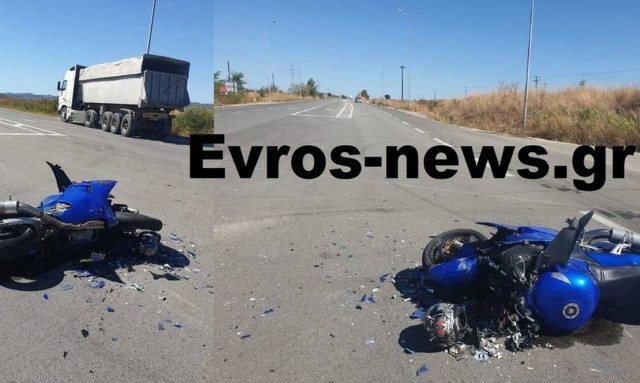 Τραγωδία στον Έβρο: Συγκρούστηκε μηχανή με φορτηγό – Σκοτώθηκε ζευγάρι