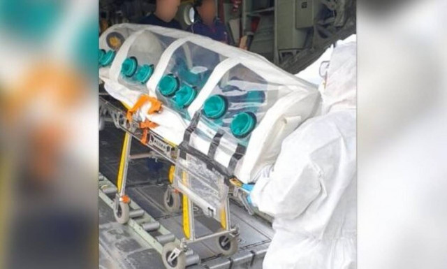 Aεροδιακομιδή στην Κρήτη από την Ρόδο για γυναίκα με κορονοϊό