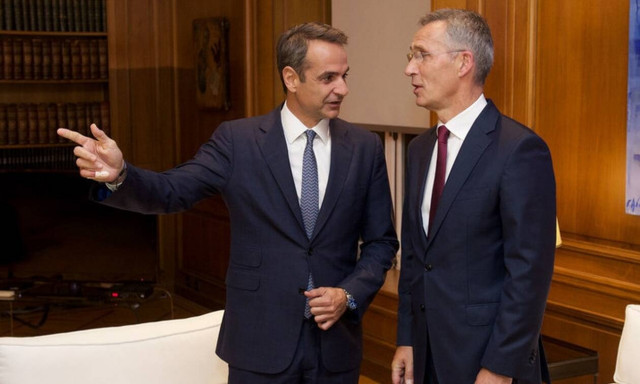 PM Mitsotakis meets NATO chief Stoltenberg