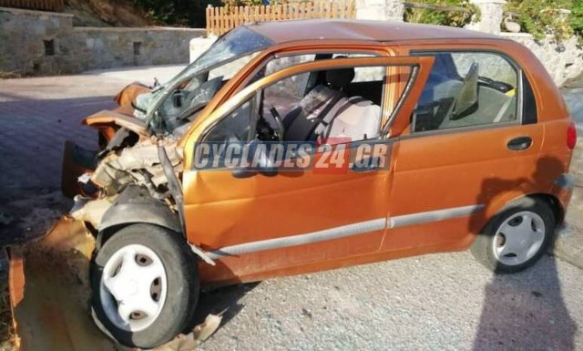 Τραγωδία στην Νάξο: Νεκρή ηλικιωμένη οδηγός σε τροχαίο