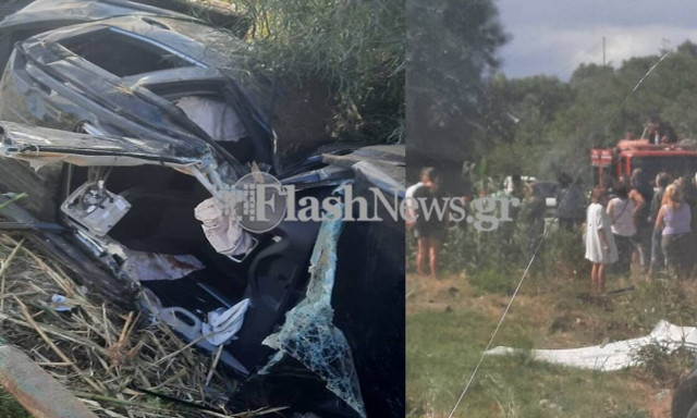 Κρήτη: Σοβαρό τροχαίο ατύχημα στην εθνική οδό Χανίων - Ρεθύμνου - Δυο πολυτραυματίες (pics)