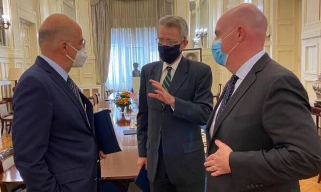 Συνάντηση Δένδια - Κούπερ: Τι συζήτησαν για Ανατολική Μεσόγειο και Τουρκία