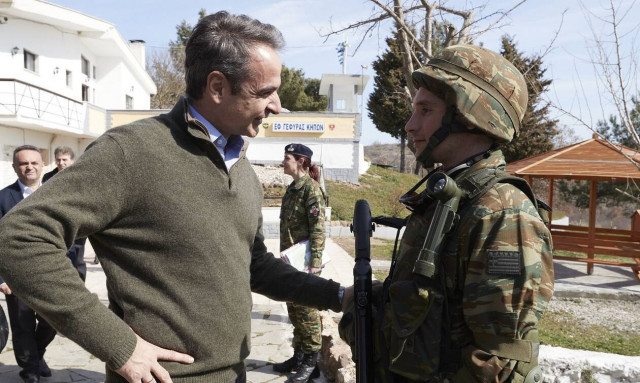 Στον Έβρο ο Μητσοτάκης: Αυτός είναι ο φράχτης που κατασκευάζεται 