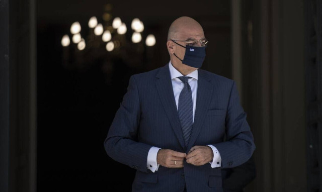 FM Dendias has asked for an arms embargo on Turkey, sources say