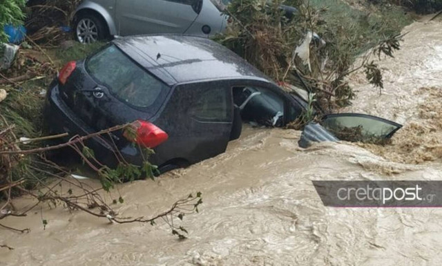 Καιρός: Βομβαρδισμένο τοπίο ο Καρτερός από την κακοκαιρία