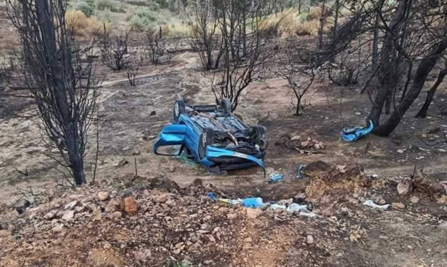 Βύρωνας: Τροχαίο κοντά στο σκοπευτήριο - Αναποδογύρισε αυτοκίνητο