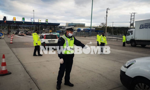 Lockdown - Ρεπορτάζ Newsbomb.gr: «Μπλόκο» στα διόδια - Όσοι… έφυγαν, έφυγαν! (pics+vid)