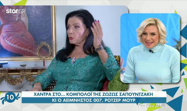 Σαπουντζάκη: Όσα είπε για τη γνωριμία της με τον «James Bond», Roger Moore