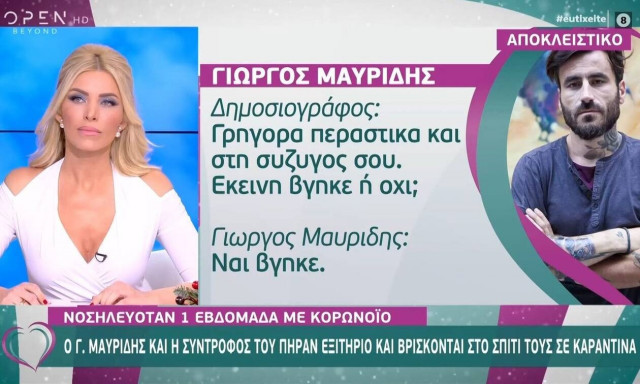 Γιώργος Μαυρίδης: Οι πρώτες δηλώσεις μετά το εξιτήριο (vid)