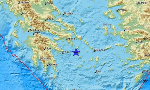 Σεισμός κοντά στην Κύθνο (pics)