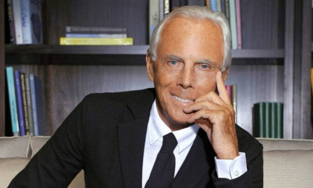Ο Giorgio Armani εκφράζει την ανησυχία του για την τρέχουσα παγκόσμια κατάσταση 