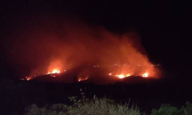 Φωτιά στη Χαραυγή Ερυμάνθου - Μεγάλη κινητοποίηση της Πυροσβεστικής
