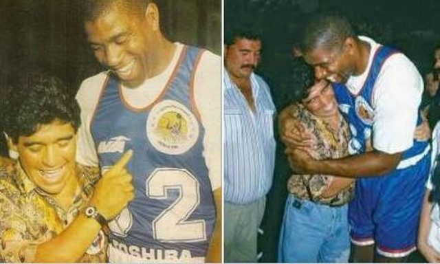 Ντιέγκο Μαραντόνα: Συγκλονισμένος ο Μάτζικ Τζόνσον - «Από τις πιο έντονες στιγμές της ζωής μου»