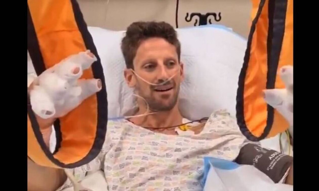 Formula1: Το πρώτο βίντεο του Ρομέν Γκροζάν από το νοσοκομείο - «Είμαι περίπου καλά»