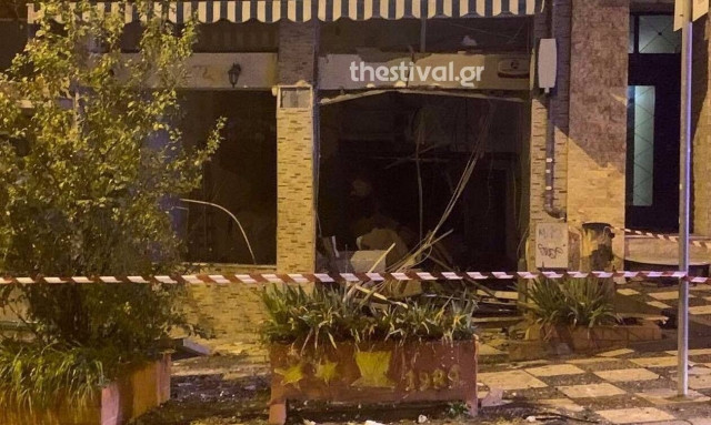 Έκρηξη στη Θεσσαλονίκη – Στόχος το ΑΤΜ τράπεζας στην Πολίχνη