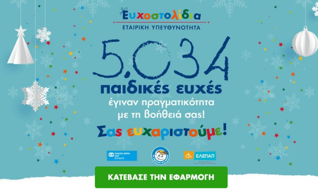 ΟΠΑΠ: Ένα μεγάλο ευχαριστώ σε όλους τους υποστηρικτές της πρωτοβουλίας Ευχοστολίδια