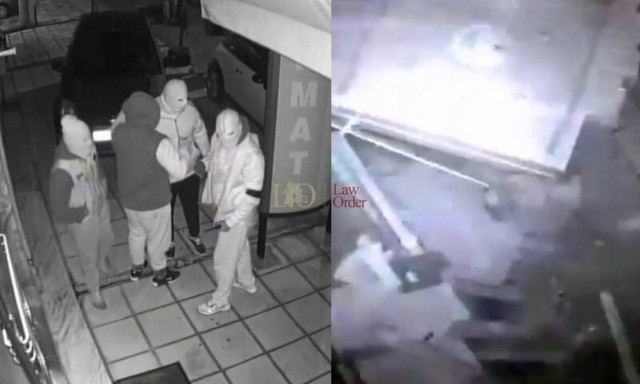 Εισβολή σε κοσμηματοπωλείο με αυτοκίνητο - Οργανωμένοι και με ασυρμάτους οι δράστες (βίντεο)