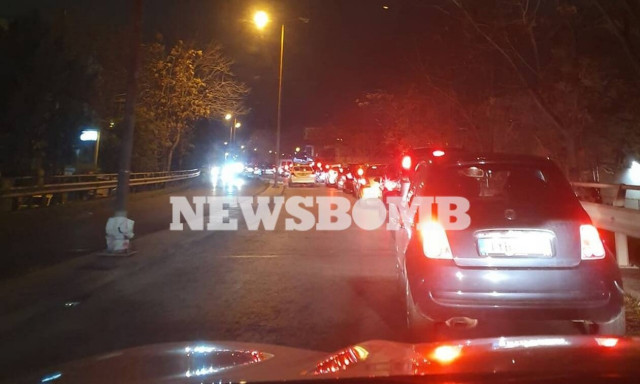 Καραμπόλα στην Εθνική Οδό: Ουρές χιλιομέτρων - Πού υπάρχουν προβλήματα στην κυκλοφορία των οχημάτων