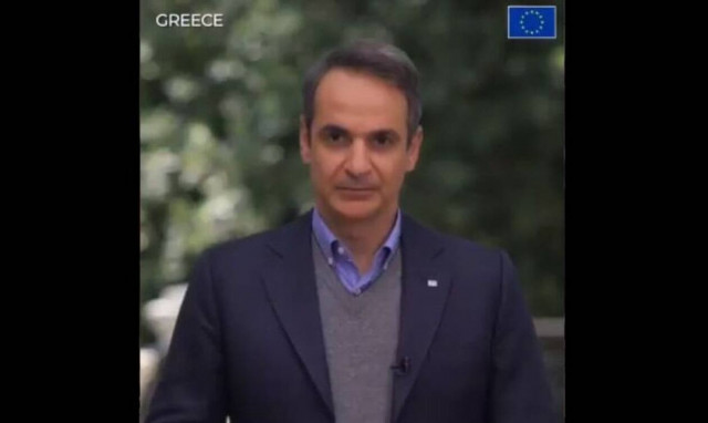 Μητσοτάκης σε πολίτες της ΕΕ: Να γίνουν πράξη οι ευχές για υγεία (vid)