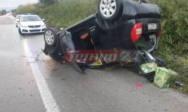 Σοκαριστικό τροχαίο στην Ε.Ο. Πατρών – Πύργου: Στιγμές αγωνίας για μητέρα και το παιδί της