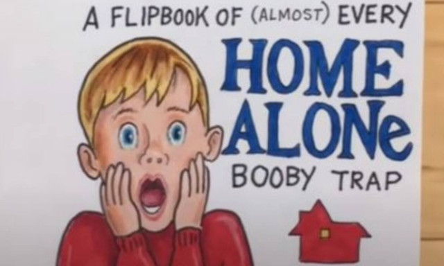 Το απίθανο flip book που είναι εμπνευσμένο από την ταινία "Μόνος στο σπίτι"