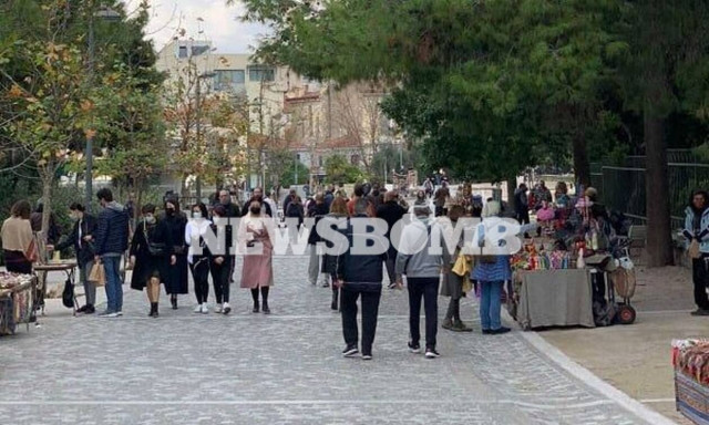 Ρεπορτάζ Newsbomb.gr: Χαμός στο κέντρο της Αθήνας λίγο πριν το lockdown… 3 (pics)
