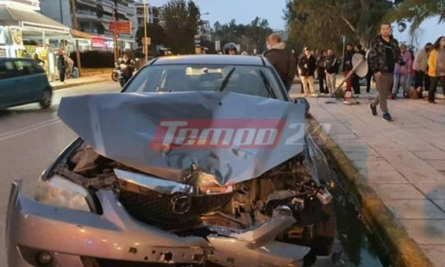 Πάτρα: Τρομακτικό τροχαίο – Αυτοκίνητο παρέσυρε δύο πεζούς (pics+vid)