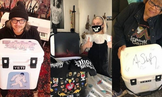 Διάσημοι βάζουν τη δική τους πινελιά σε φορητά ψυγεία για online δημοπρασία