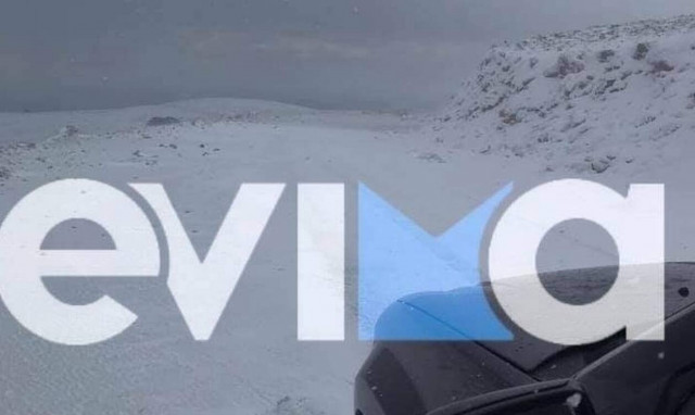 Κακοκαιρία «Λέανδρος»: Στα «λευκά» και η Σκύρος (pics)