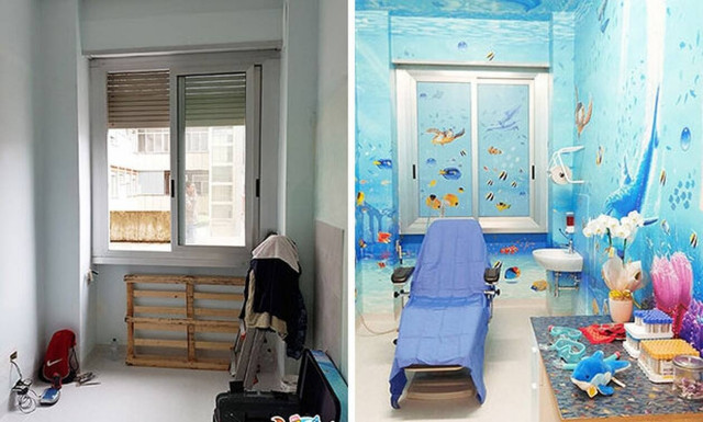 Ιταλός καλλιτέχνης μεταμορφώνει νοσοκομεία με τις δημιουργίες του