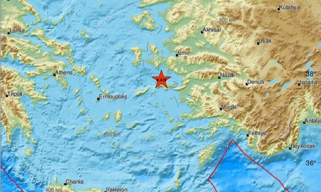 Σεισμός βόρεια της Σάμου - Αισθητός στο νησί (pic)