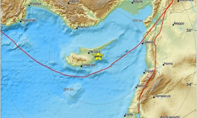 Ισχυρή σεισμική δόνηση ταρακούνησε την Κύπρο