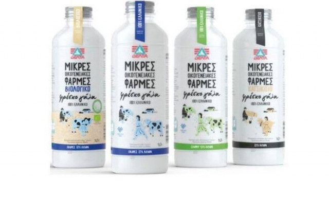 Το φρέσκο γάλα της ΔΕΛΤΑ «Μικρές Οικογενειακές Φάρμες» σε νέα φιλικότερη προς το περιβάλλον φιάλη