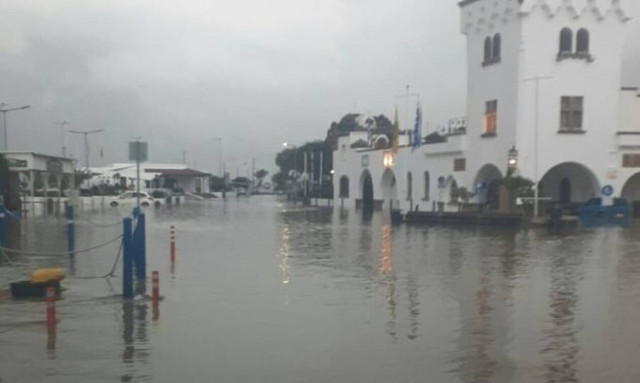 Καταστροφές από την κακοκαιρία στην Πάτμο - Αίτημα για να κηρυχτεί σε κατάσταση έκτακτης 