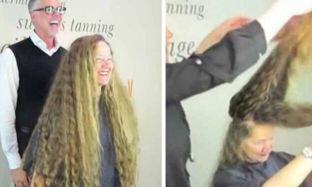 Φανταστικό βίντεο: Έκοψε τα μαλλιά της μετά από 20 χρόνια