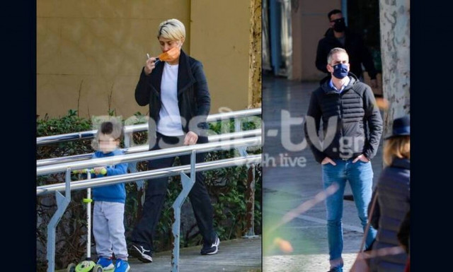 Δείτε Κοσιώνη – Μπακογιάννη σε βόλτα με τον γιο τους στο Ζάππειο