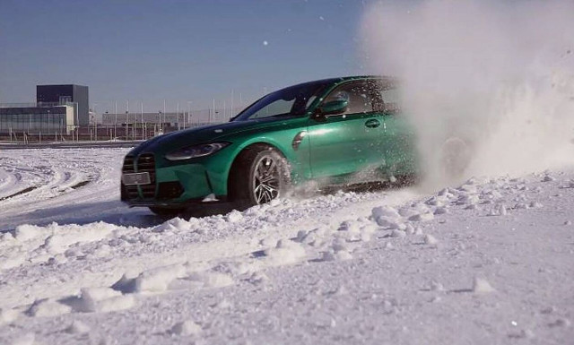 Δείτε μία BMW M3 να μην ισιώνει πουθενά σε χιονισμένη πίστα (vid)