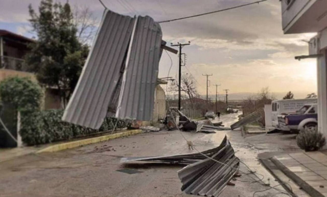 Σέρρες: Προβλήματα στον δήμο Εμμανουήλ Παππά προκάλεσαν η έντονη βροχόπτωση και ισχυροί άνεμοι