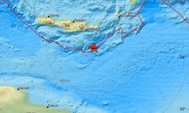 Σεισμός νότια της Κρήτης (pics)