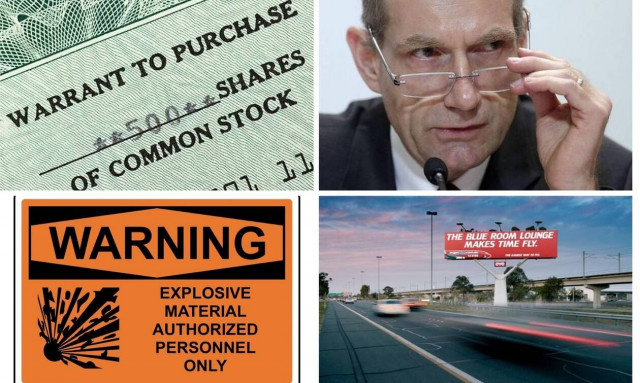 Η επιστροφή των warrants, η διαφήμιση στα αεροδρόμια και εξηγήσεις για μια αποζημίωση