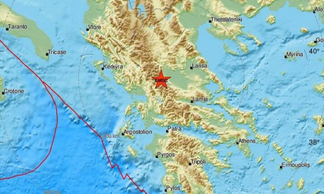 Σεισμός κοντά στην Καλαμπάκα