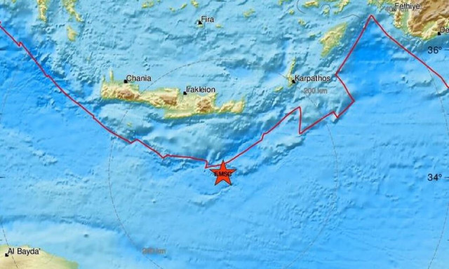 Σεισμός νότια της Κρήτης (pics)