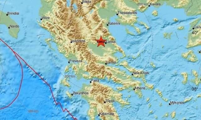 Σεισμός στον Τύρναβο - Κοντά στο Δαμάσι το επίκεντρο (pics)