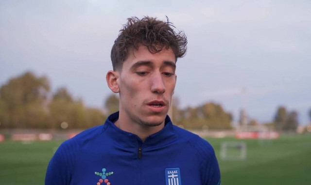 Ο Κώστας Τσιμίκας στον ΟΠΑΠ για την πρεμιέρα της Εθνικής Ομάδας στο Παγκόσμιο Κύπελλο